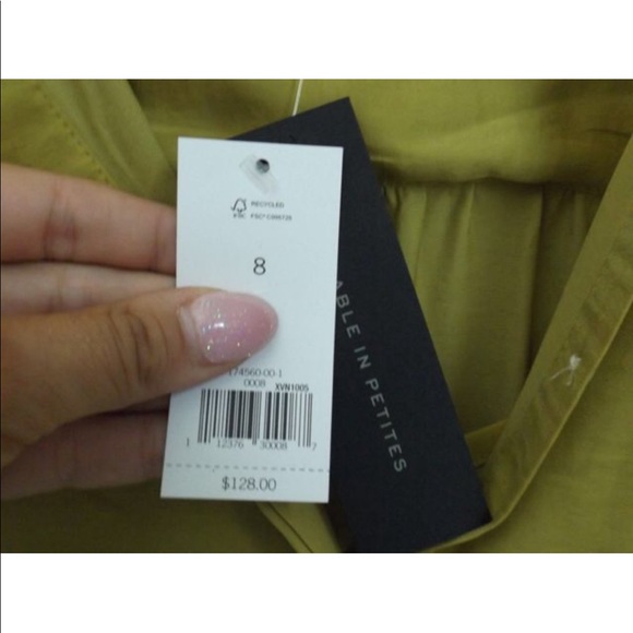 Banana Republic Silk Mustard Dress - Picture 5 of 8